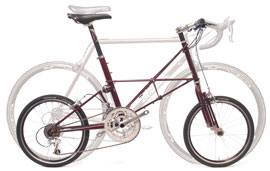 小径車（ミニベロ）と通常の自転車の比較